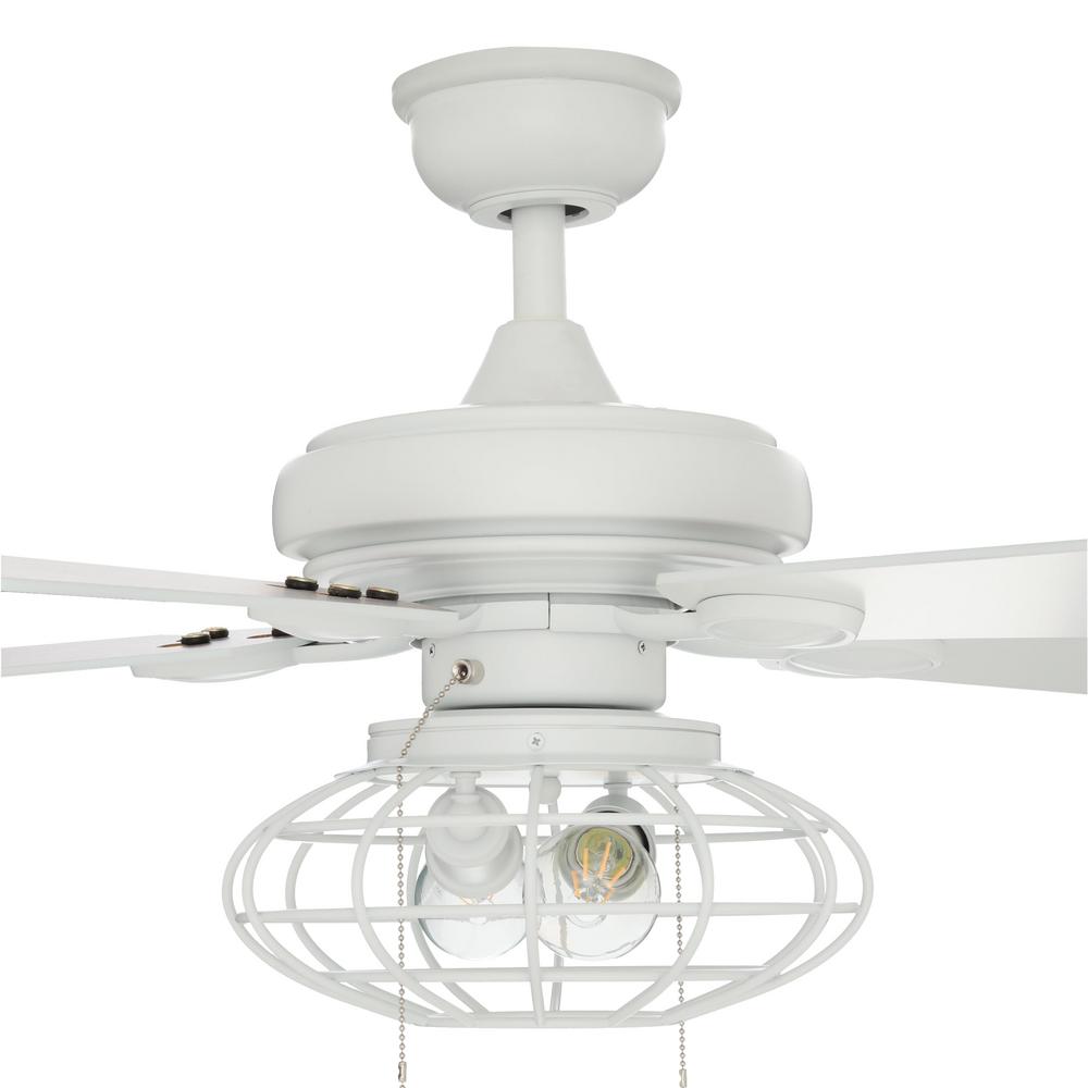 Lamps, Lighting & Ceiling Fans Ellard 52 in LED Matte Black Ceiling Fan