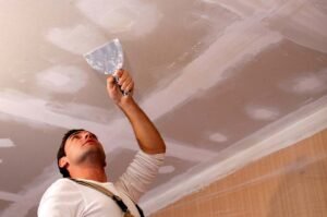Ceiling repair work