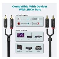 RCA to RCA male connectors 